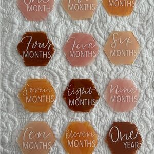 Monthly Milestone Acrylic Discs